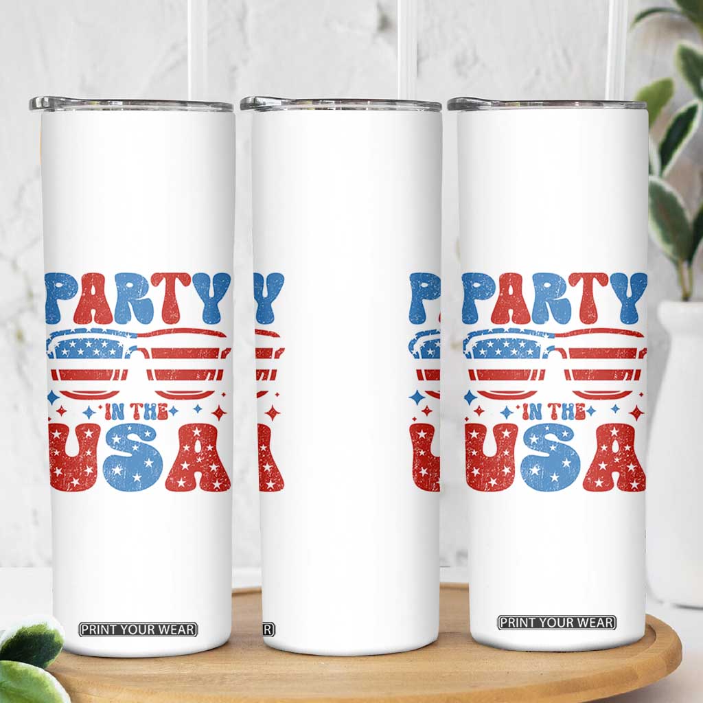 Party in The USA Skinny Tumbler 4th of July Independence Day TS10 Print Your Wear