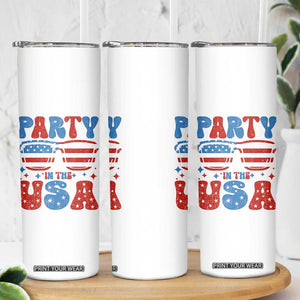 Party in The USA Skinny Tumbler 4th of July Independence Day TS10 Print Your Wear
