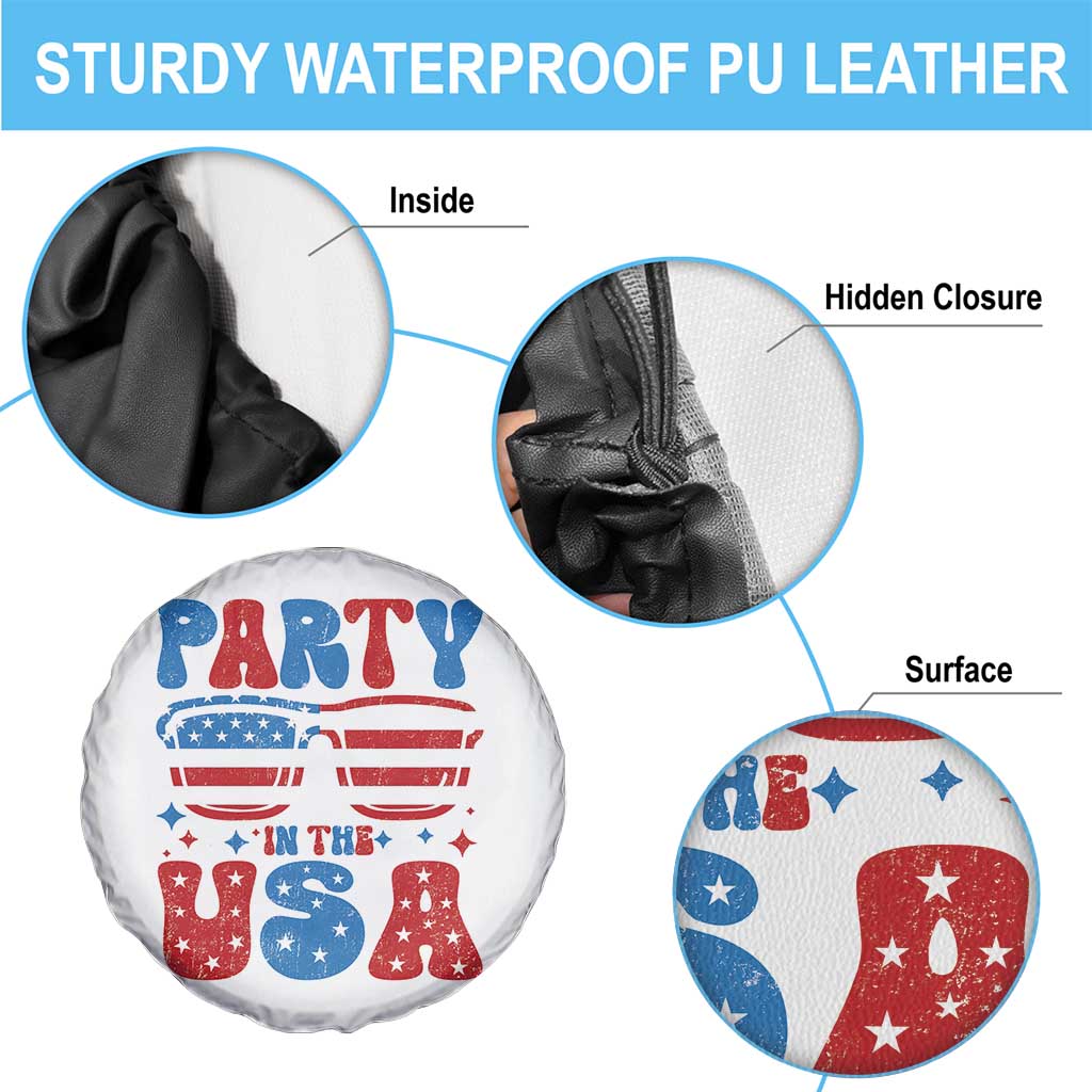 Party in The USA Spare Tire Cover 4th of July Independence Day TS10 Print Your Wear