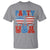 Party in The USA T Shirt 4th of July Independence Day TS10 Sport Gray Print Your Wear