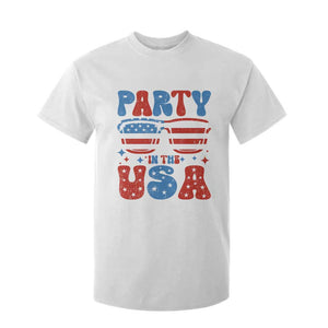 Party in The USA T Shirt For Kid 4th of July Independence Day TS10 White Print Your Wear