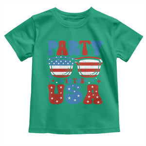 Party in The USA Toddler T Shirt 4th of July Independence Day TS10 Irish Green Print Your Wear