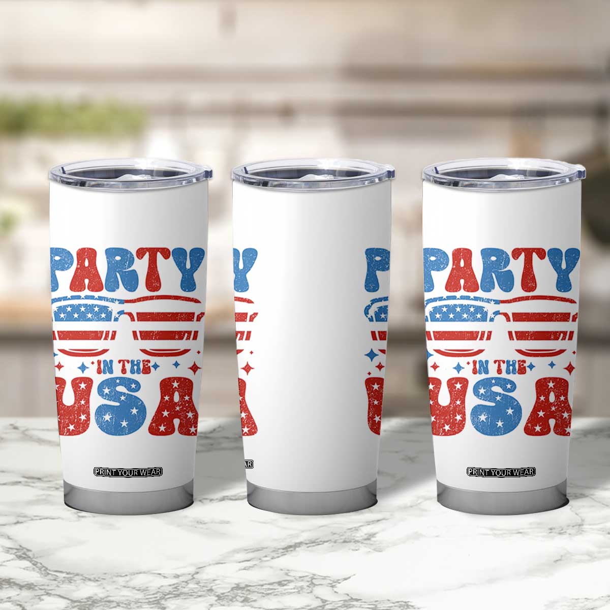 Party in The USA Tumbler Cup 4th of July Independence Day TS10 Print Your Wear