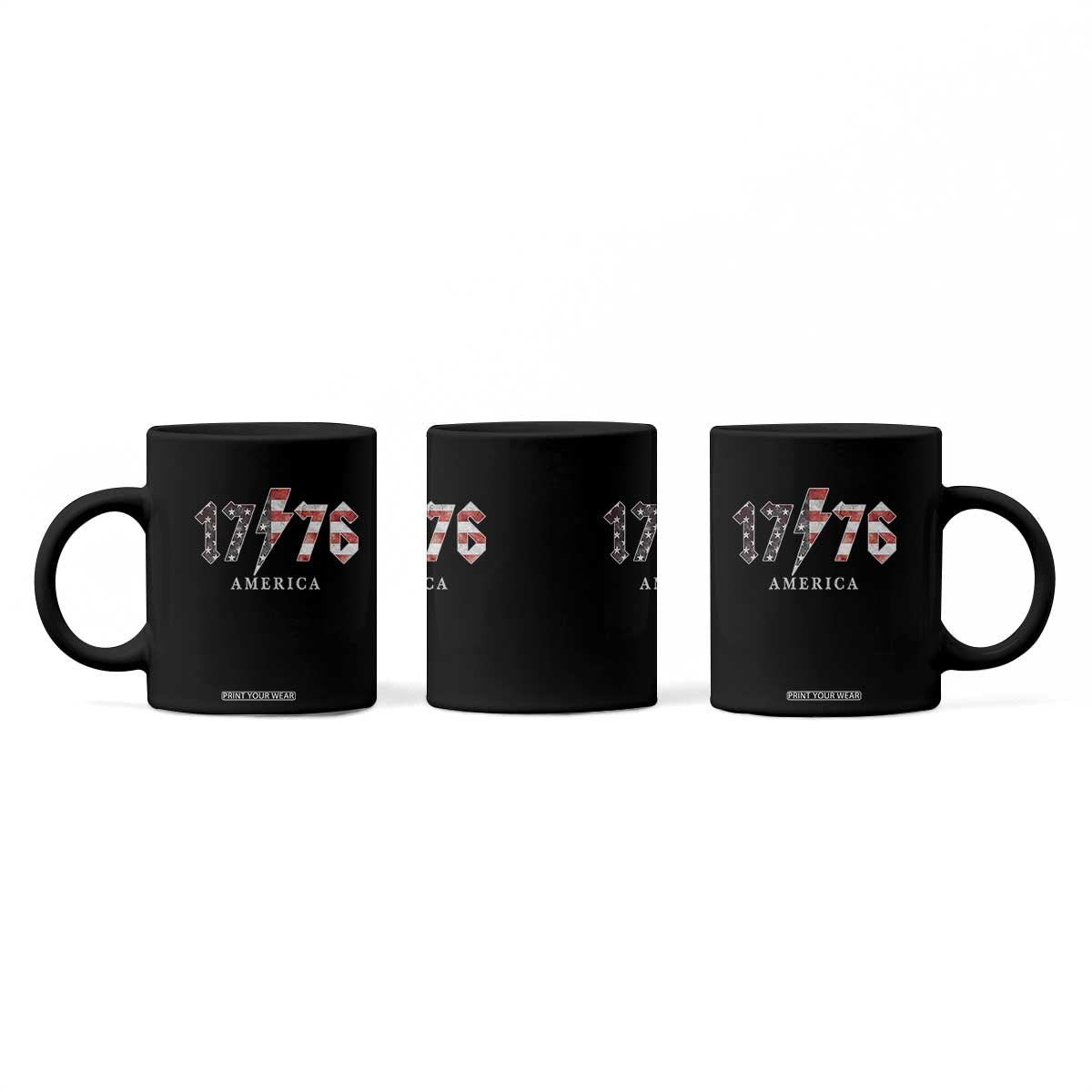 Patriotic 4th Of July 1776 America Classic Rock Coffee Mug Vintage American Flag TS11 Print Your Wear