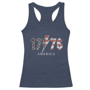 Patriotic 4th Of July 1776 America Classic Rock Racerback Tank Top Vintage American Flag TS11 Navy Print Your Wear