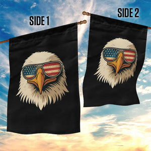 Patriotic Bald Eagle Garden Flag With Sunglasses American Flag Vintage TS02 Print Your Wear