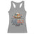 Patriotic Bald Eagle Racerback Tank Top How Free Are You Tonight 4th of July TS02 Sport Gray Print Your Wear