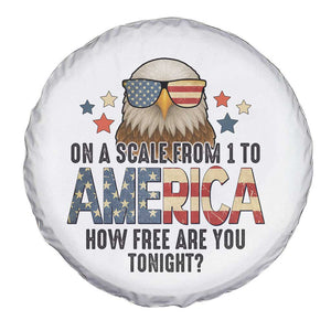 Patriotic Bald Eagle Spare Tire Cover How Free Are You Tonight 4th of July TS02 Print Your Wear