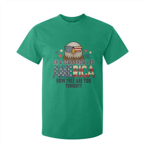 Patriotic Bald Eagle T Shirt For Kid How Free Are You Tonight 4th of July TS02 Irish Green Print Your Wear