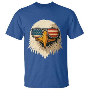 Patriotic Bald Eagle T Shirt With Sunglasses American Flag Vintage TS02 Royal Blue Print Your Wear