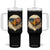 Patriotic Bald Eagle Tumbler With Handle With Sunglasses American Flag Vintage TS02 One Size: 40 oz Black Print Your Wear