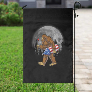 Patriotic Bigfoot 4th of July Garden Flag American Flag Merica Fireworks Sasquatch Moon TS10 Print Your Wear