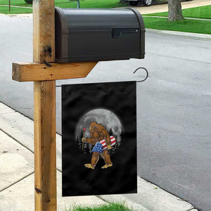 Patriotic Bigfoot 4th of July Garden Flag American Flag Merica Fireworks Sasquatch Moon TS10 Print Your Wear