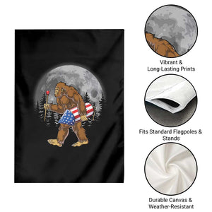 Patriotic Bigfoot 4th of July Garden Flag American Flag Merica Fireworks Sasquatch Moon TS10 Print Your Wear