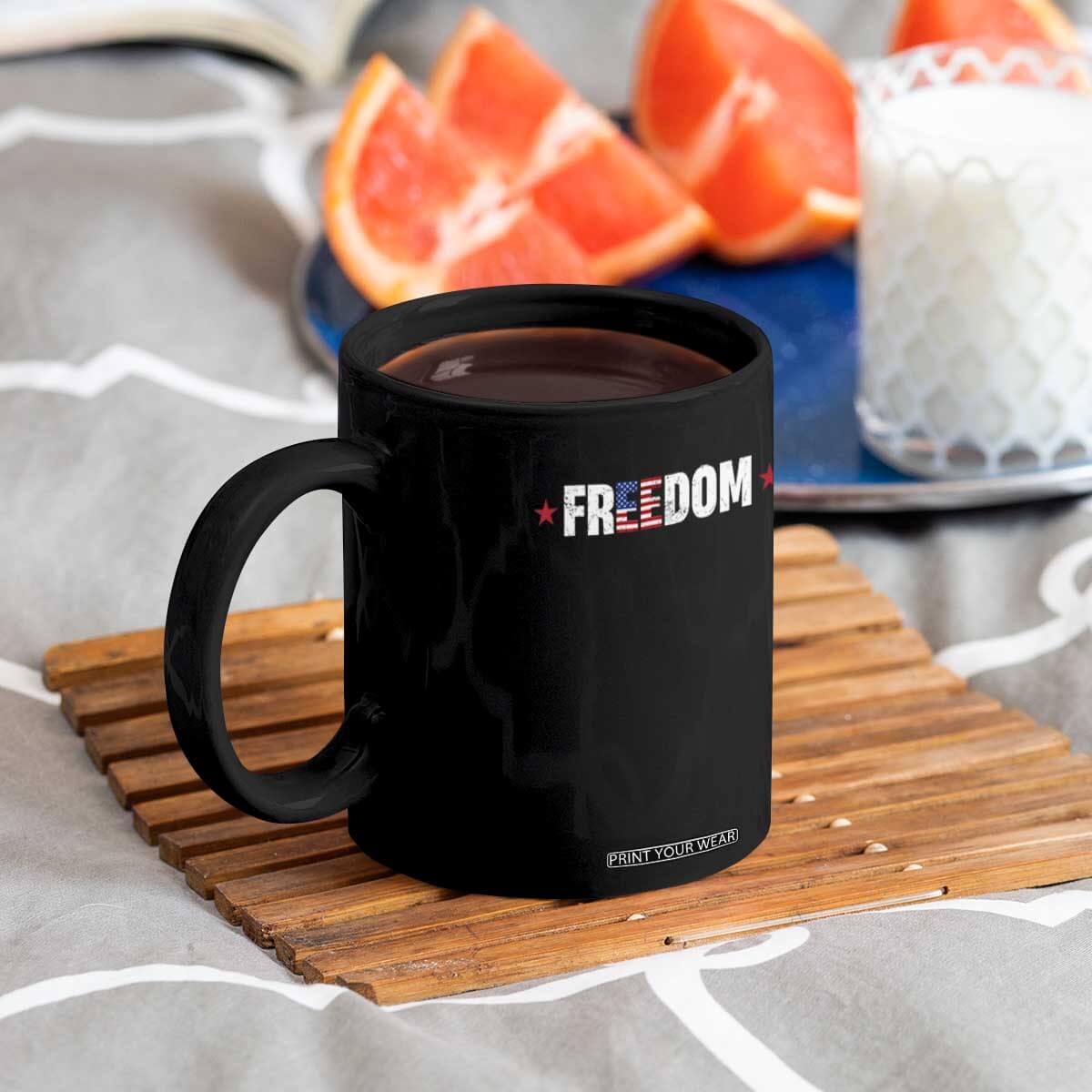 Patriotic Coffee Mug Freedom American Flag 4th of July TS10 Print Your Wear