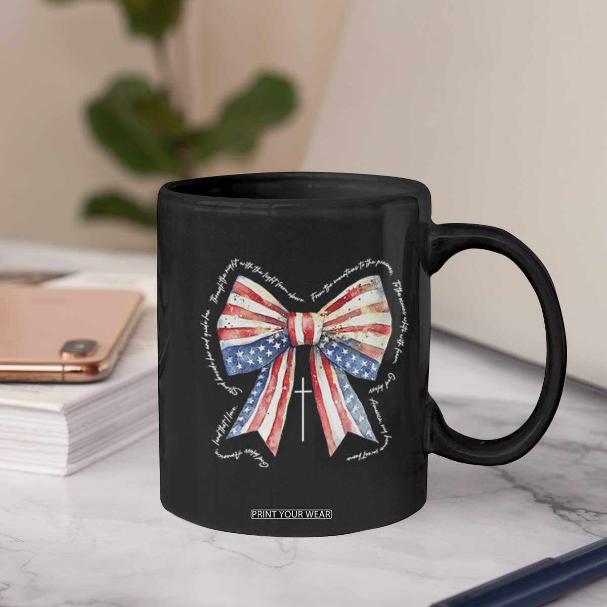 Patriotic Coquette 4th Of July Coffee Mug God Bless America TS10 Print Your Wear
