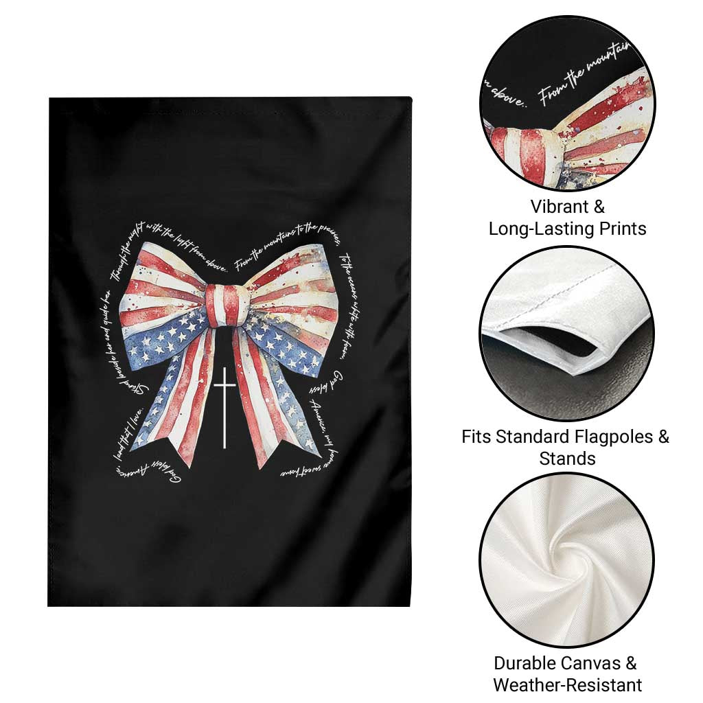 Patriotic Coquette 4th Of July Garden Flag God Bless America TS10 Print Your Wear