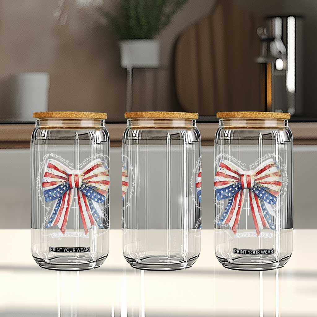 Patriotic Coquette 4th Of July Glass Can God Bless America TS10 Print Your Wear