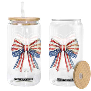 Patriotic Coquette 4th Of July Glass Can God Bless America TS10 Black Print Your Wear