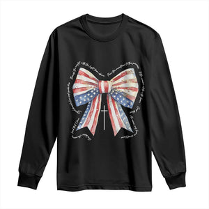 Patriotic Coquette 4th Of July Long Sleeve Shirt God Bless America TS10 Black Print Your Wear