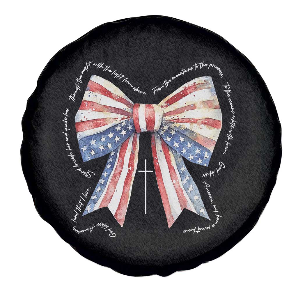 Patriotic Coquette 4th Of July Spare Tire Cover God Bless America TS10 Print Your Wear