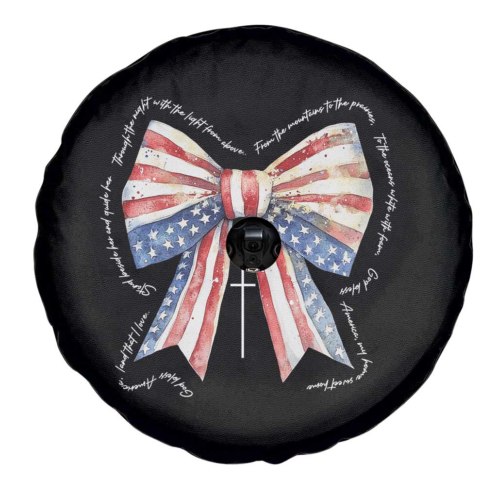 Patriotic Coquette 4th Of July Spare Tire Cover God Bless America TS10 Print Your Wear
