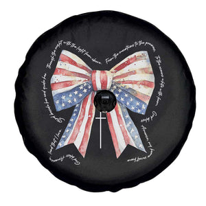 Patriotic Coquette 4th Of July Spare Tire Cover God Bless America TS10 Print Your Wear