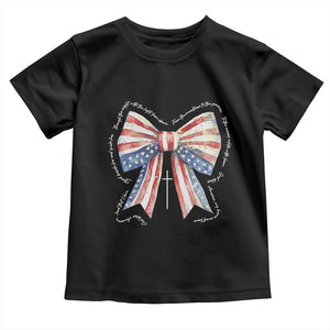 Patriotic Coquette 4th Of July Toddler T Shirt God Bless America TS10 Black Print Your Wear