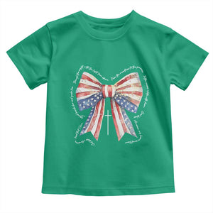 Patriotic Coquette 4th Of July Toddler T Shirt God Bless America TS10 Irish Green Print Your Wear
