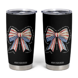 Patriotic Coquette 4th Of July Tumbler Cup God Bless America TS10 Black Print Your Wear
