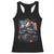 Patriotic Eagle Driving Monster Truck Racerback Tank Top 4th of July USA Flag Freedom TS02 Black Print Your Wear