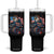 Patriotic Eagle Driving Monster Truck Tumbler With Handle 4th of July USA Flag Freedom TS02 One Size: 40 oz Black Print Your Wear