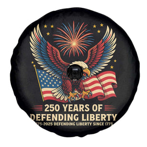 Patriotic Eagle US Army 250th Anniversary Spare Tire Cover 250 Years of Defending Liberty 1775 2025 TS02 Print Your Wear