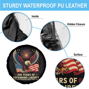 Patriotic Eagle US Army 250th Anniversary Spare Tire Cover 250 Years of Defending Liberty 1775 2025 TS02 Print Your Wear