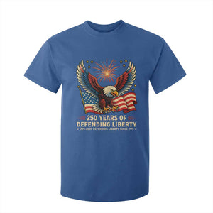 Patriotic Eagle US Army 250th Anniversary T Shirt For Kid 250 Years of Defending Liberty 1775 2025 TS02 Royal Blue Print Your Wear