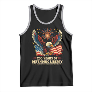 Patriotic Eagle US Army 250th Anniversary Tank Top 250 Years of Defending Liberty 1775 2025 TS02 Black Athletic Heather Print Your Wear