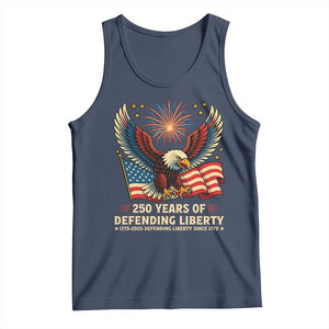 Patriotic Eagle US Army 250th Anniversary Tank Top 250 Years of Defending Liberty 1775 2025 TS02 Navy Print Your Wear