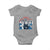 Patriotic Feminist Empowerment Baby Onesie Girl Will Be Girls Womens Rights 4th of July TS02 Sport Gray Print Your Wear