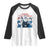 Patriotic Feminist Empowerment Raglan Shirt Girl Will Be Girls Womens Rights 4th of July TS02 White Black Print Your Wear