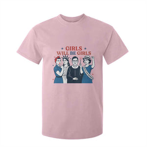 Patriotic Feminist Empowerment T Shirt For Kid Girl Will Be Girls Womens Rights 4th of July TS02 Light Pink Print Your Wear