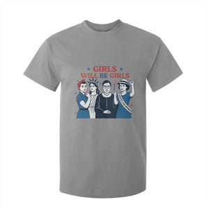 Patriotic Feminist Empowerment T Shirt For Kid Girl Will Be Girls Womens Rights 4th of July TS02 Sport Gray Print Your Wear