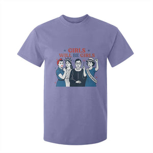 Patriotic Feminist Empowerment T Shirt For Kid Girl Will Be Girls Womens Rights 4th of July TS02 Violet Print Your Wear