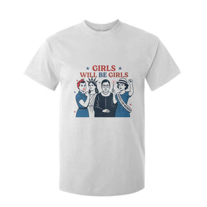 Patriotic Feminist Empowerment T Shirt For Kid Girl Will Be Girls Womens Rights 4th of July TS02 White Print Your Wear