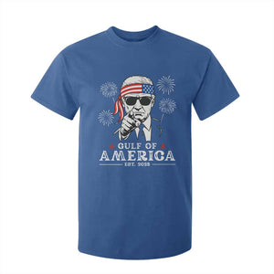 Patriotic Gulf Of USA Est 2025 T Shirt For Kid Funny Trump Happy 4th Of July TS02 Royal Blue Print Your Wear