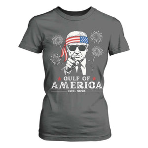 Patriotic Gulf Of USA Est 2025 T Shirt For Women Funny Trump Happy 4th Of July TS02 Dark Heather Print Your Wear