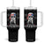 Patriotic Gulf Of USA Est 2025 Tumbler With Handle Funny Trump Happy 4th Of July TS02 One Size: 40 oz Black Print Your Wear