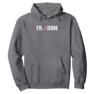 Patriotic Hoodie Freedom American Flag 4th of July TS10 Charcoal Print Your Wear