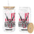 Patriotic Memorial Day Glass Can Honor The Fallen Thank The Living Memorial Day Veterans Day TS02 Black Print Your Wear