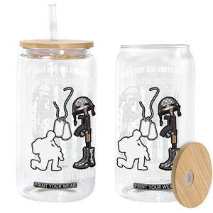 Patriotic Memorial Day Glass Can We Stand For the Flag We Kneel For The Fallen US Patriots TS02 Black Print Your Wear