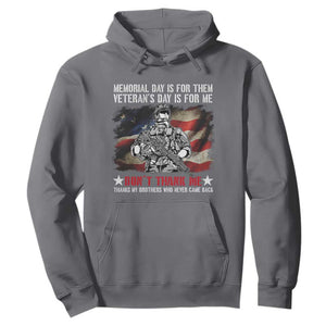 Patriotic Memorial Day Hoodie Remember Our Heroes Veterans Brothers American Flag TS02 Charcoal Print Your Wear
